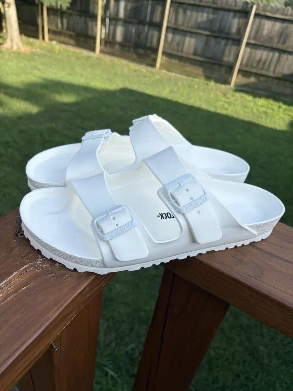 Birkenstock Arizona EVA White Slide Sandals Men US 12 EU 45 Regular